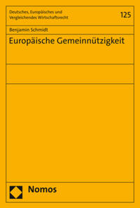 Vorderes Coverbild Europäische Gemeinnützigkeit