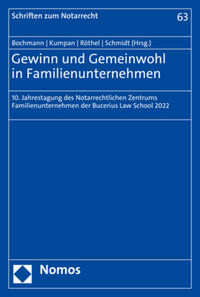 Vorderes Coverbild Gewinn und Gemeinwohl in Familienunternehmen