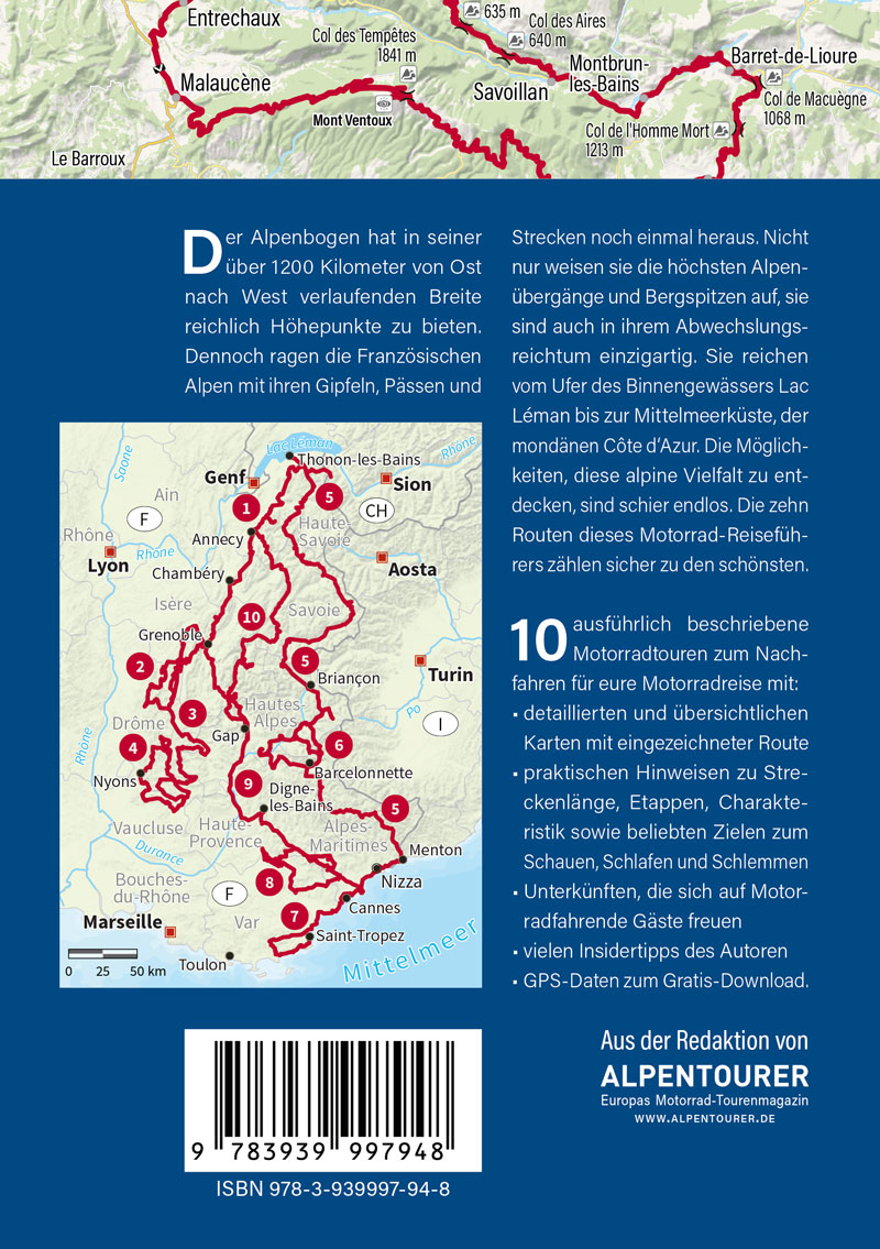 Rückseitencover Französische Alpen