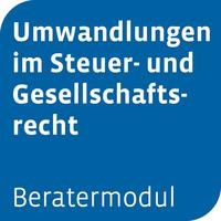 Vorderes Coverbild Beratermodul Umwandlungen im Steuer- und Gesellschaftsrecht optional mit Otto Schmidt Answers