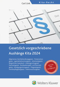 Vorderes Coverbild Gesetzlich vorgeschriebene Aushänge Kita 2024