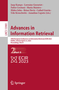 Vorderes Coverbild Advances in Information Retrieval