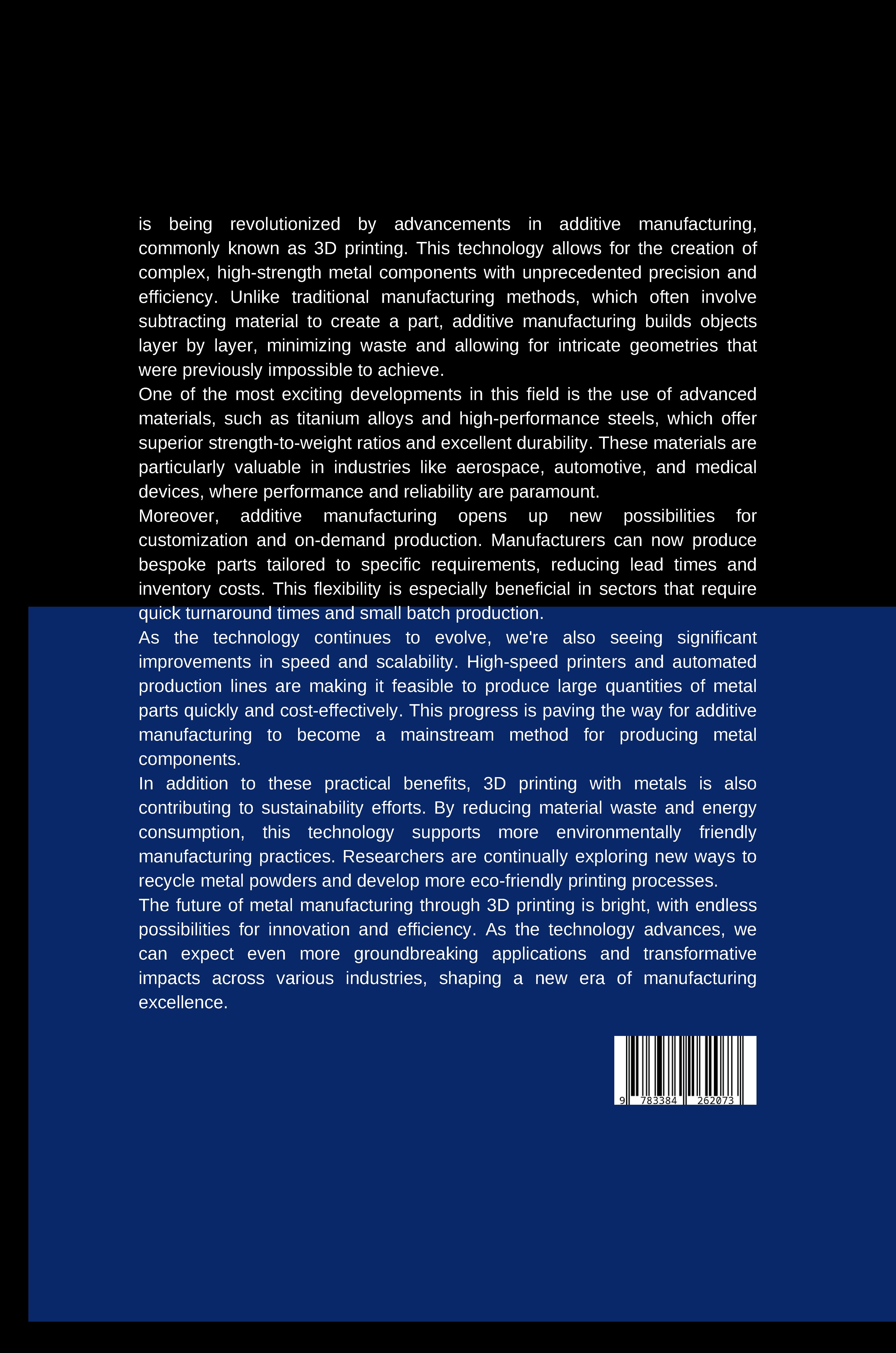 Rückseitencover Printing with Power: The Future of Metal Manufacturing