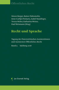 Vorderes Coverbild Recht und Sprache