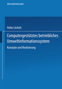 Vorderes Coverbild Computergestütztes betriebliches Umweltinformationssystem