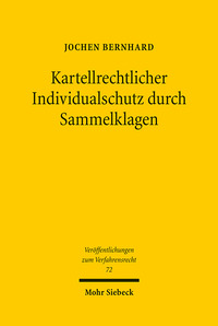 Vorderes Coverbild Kartellrechtlicher Individualschutz durch Sammelklagen
