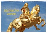 Vorderes Coverbild Sächsische Vielfalt (Wandkalender 2025 DIN A3 quer), CALVENDO Monatskalender