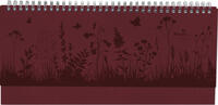 Vorderes Coverbild Alpha Edition - Tisch-Querkalender Nature Line Flower 2025 Notizkalender, 29,7x13,5cm, Kalender mit 112 Seiten, Notizbereich, Ferientermine und internationales Kalendarium