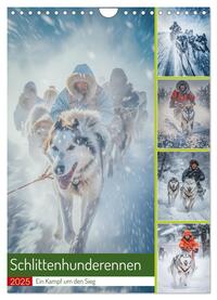 Vorderes Coverbild Schlittenhunderennen (Wandkalender 2025 DIN A4 hoch), CALVENDO Monatskalender