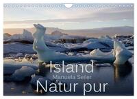 Vorderes Coverbild Island Natur pur (Wandkalender 2025 DIN A4 quer), CALVENDO Monatskalender