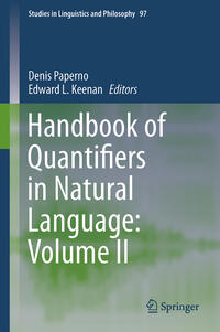 Vorderes Coverbild Handbook of Quantifiers in Natural Language: Volume II