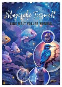 Vorderes Coverbild Magische Tierwelt (Wandkalender 2025 DIN A2 hoch), CALVENDO Monatskalender