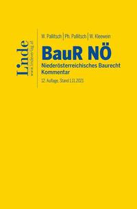 Vorderes Coverbild BauR NÖ | Niederösterreichisches Baurecht