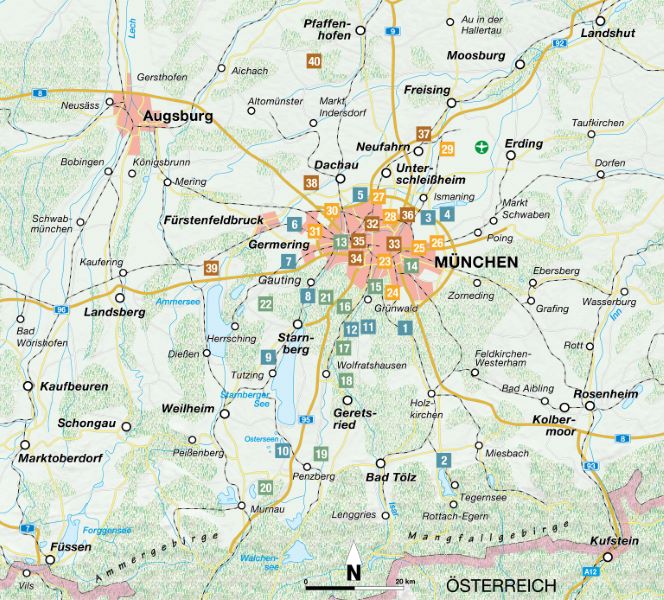 Beispielinhalt (Bild) Das Münchner Radlbuch