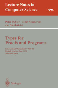 Vorderes Coverbild Types for Proofs and Programs