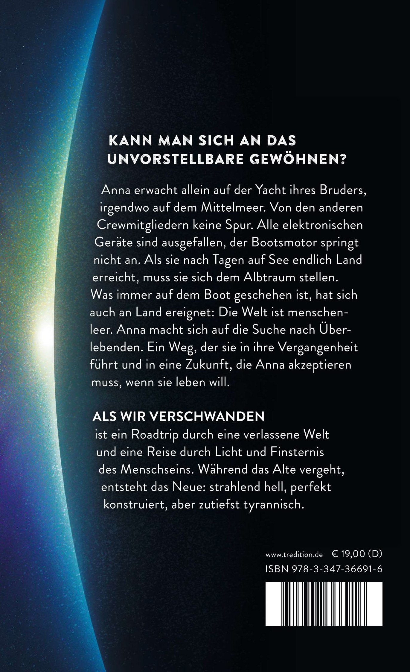 Rückseitencover Als wir verschwanden
