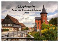Vorderes Coverbild Oberlausitz - Land der Umgebindehäuser (Wandkalender 2026 DIN A3 quer), CALVENDO Monatskalender