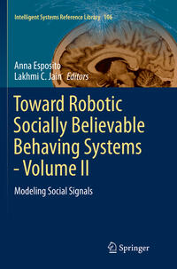 Vorderes Coverbild Toward Robotic Socially Believable Behaving Systems - Volume II