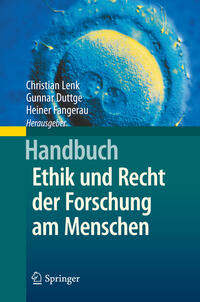 Vorderes Coverbild Handbuch Ethik und Recht der Forschung am Menschen