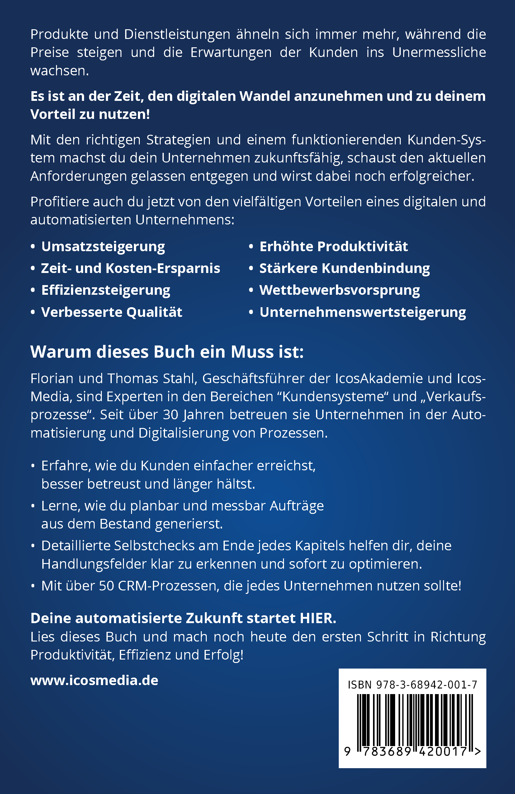 Rückseitencover Kunden mit System