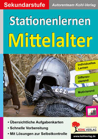 Vorderes Coverbild Stationenlernen Mittelalter