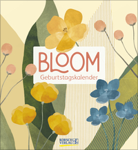 Vorderes Coverbild Geburtstagskalender Bloom