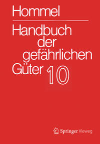 Vorderes Coverbild Handbuch der gefährlichen Güter. Band 10: Merkblätter 3735-3934
