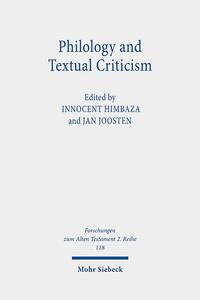 Vorderes Coverbild Philology and Textual Criticism