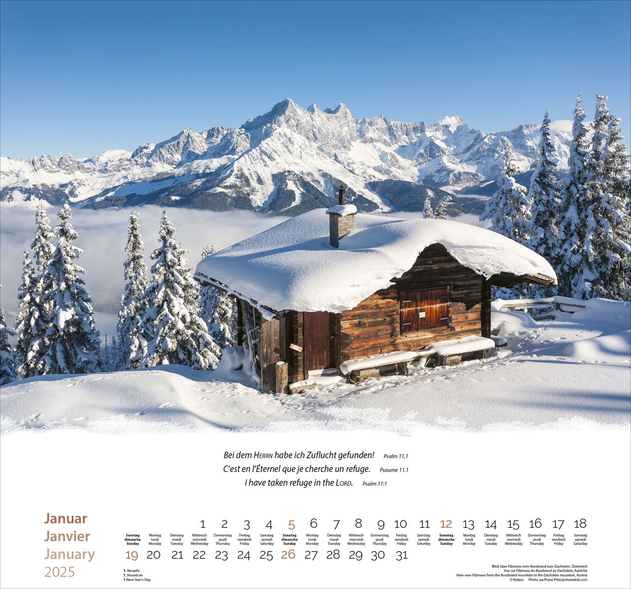 Beispielinhalt (Bild) Berge 2025