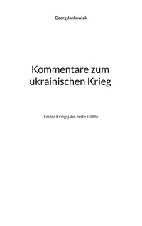 Vorderes Coverbild Kommentare zum ukrainischen Krieg