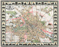 Vorderes Coverbild Stadtplan Monumentalplan der Reichshauptstadt Berlin 1896