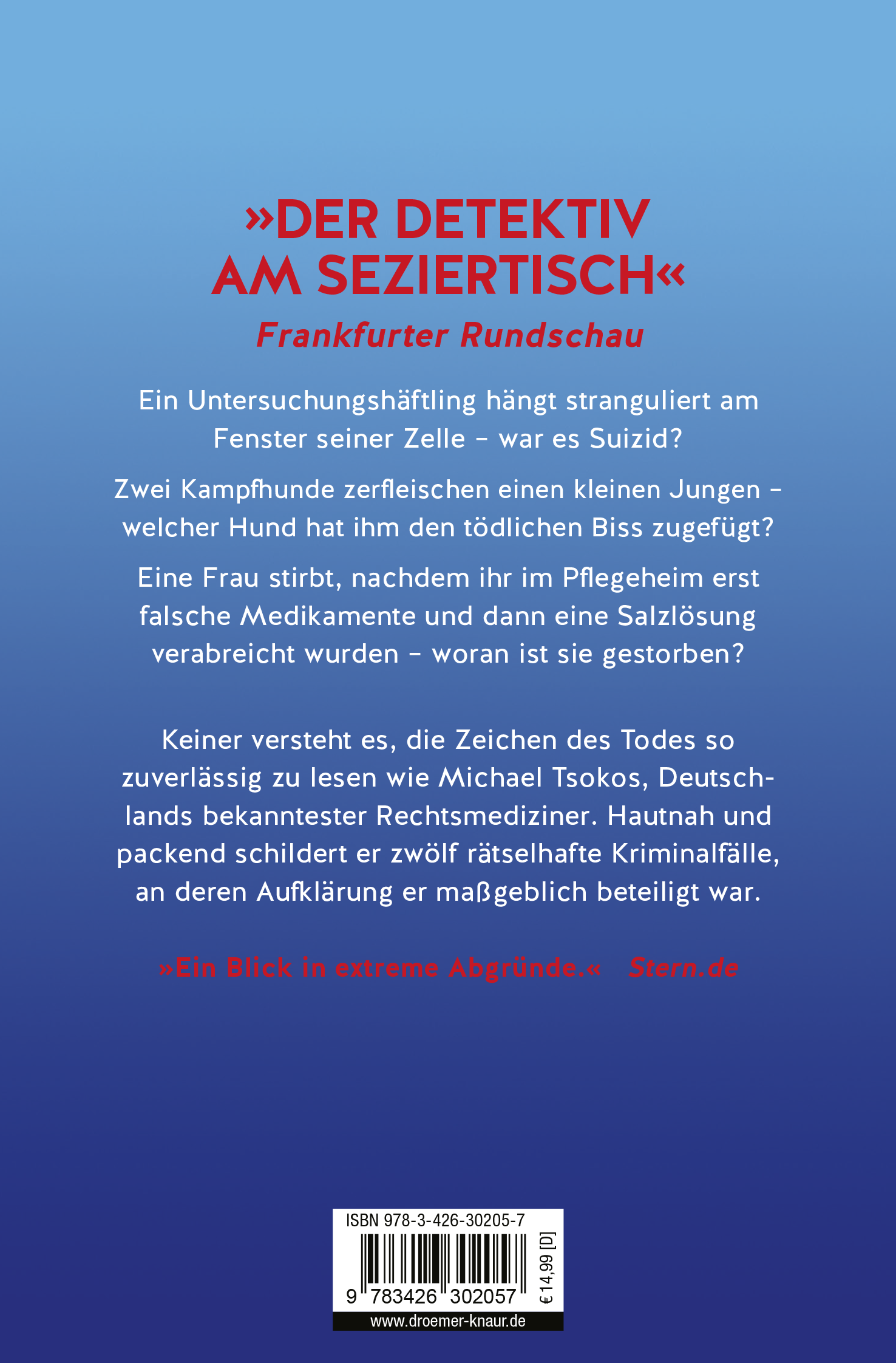 Rückseitencover Die Zeichen des Todes