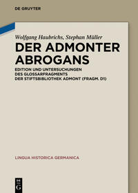 Vorderes Coverbild Der Admonter Abrogans