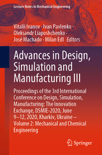 Vorderes Coverbild Advances in Design, Simulation and Manufacturing III