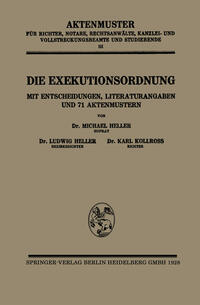 Vorderes Coverbild Die Exekutionsordnung