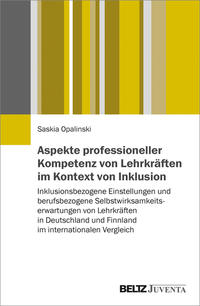 Vorderes Coverbild Aspekte professioneller Kompetenz von Lehrkräften im Kontext von Inklusion