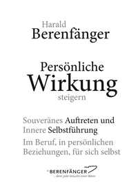 Vorderes Coverbild Persönliche Wirkung steigern