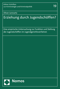 Vorderes Coverbild Erziehung durch Jugendschöffen?