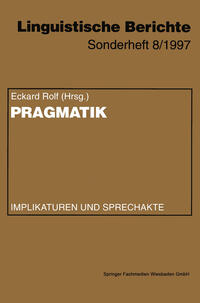 Vorderes Coverbild Pragmatik