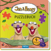 Vorderes Coverbild Trötsch Jan und Henry Puzzlebuch mit 4 Puzzle