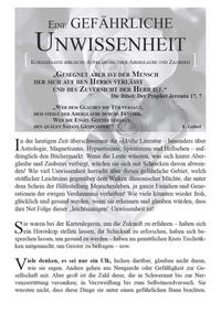 Vorderes Coverbild Eine gefährliche Unwissenheit