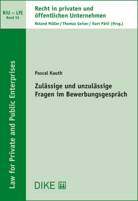 Vorderes Coverbild Zulässige und unzulässige Fragen im Bewerbungsgespräch