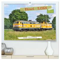 Vorderes Coverbild Diesel-Loks (hochwertiger Premium Wandkalender 2025 DIN A2 quer), Kunstdruck in Hochglanz