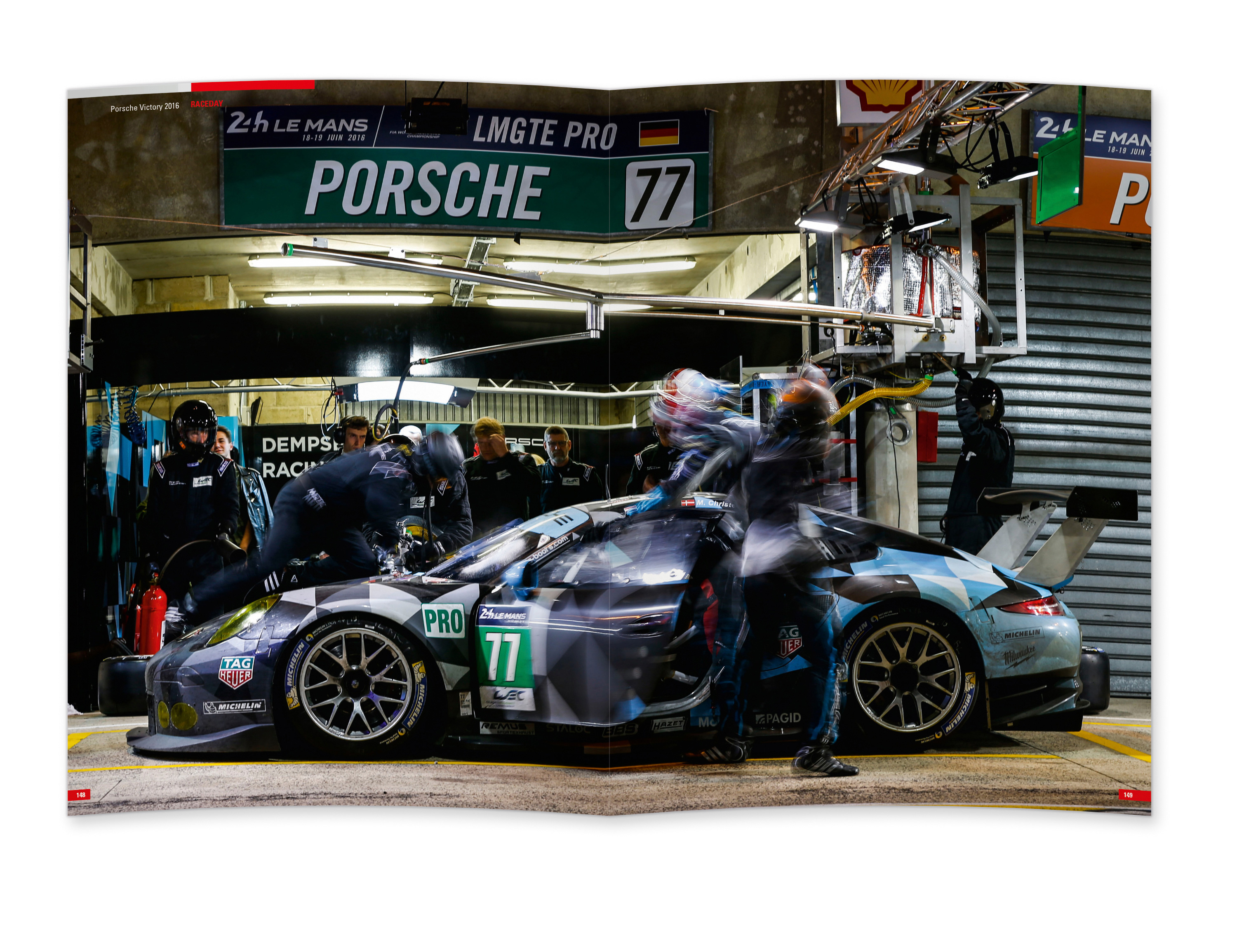 Beispielinhalt (Bild) Porsche Victory 2016 in Le Mans