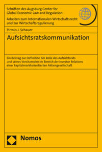 Vorderes Coverbild Aufsichtsratskommunikation