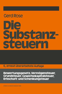 Vorderes Coverbild Die Substanzsteuern