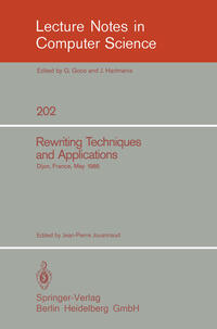 Vorderes Coverbild Rewriting Techniques and Applications