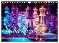 Vorderes Coverbild Schachfiguren in Freizeitkleidung (Wandkalender 2026 DIN A4 quer), CALVENDO Monatskalender