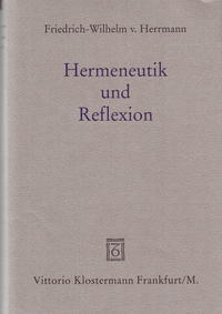 Vorderes Coverbild Hermeneutik und Reflexion