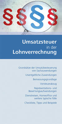 Vorderes Coverbild Umsatzsteuer in der Lohnverrechnung